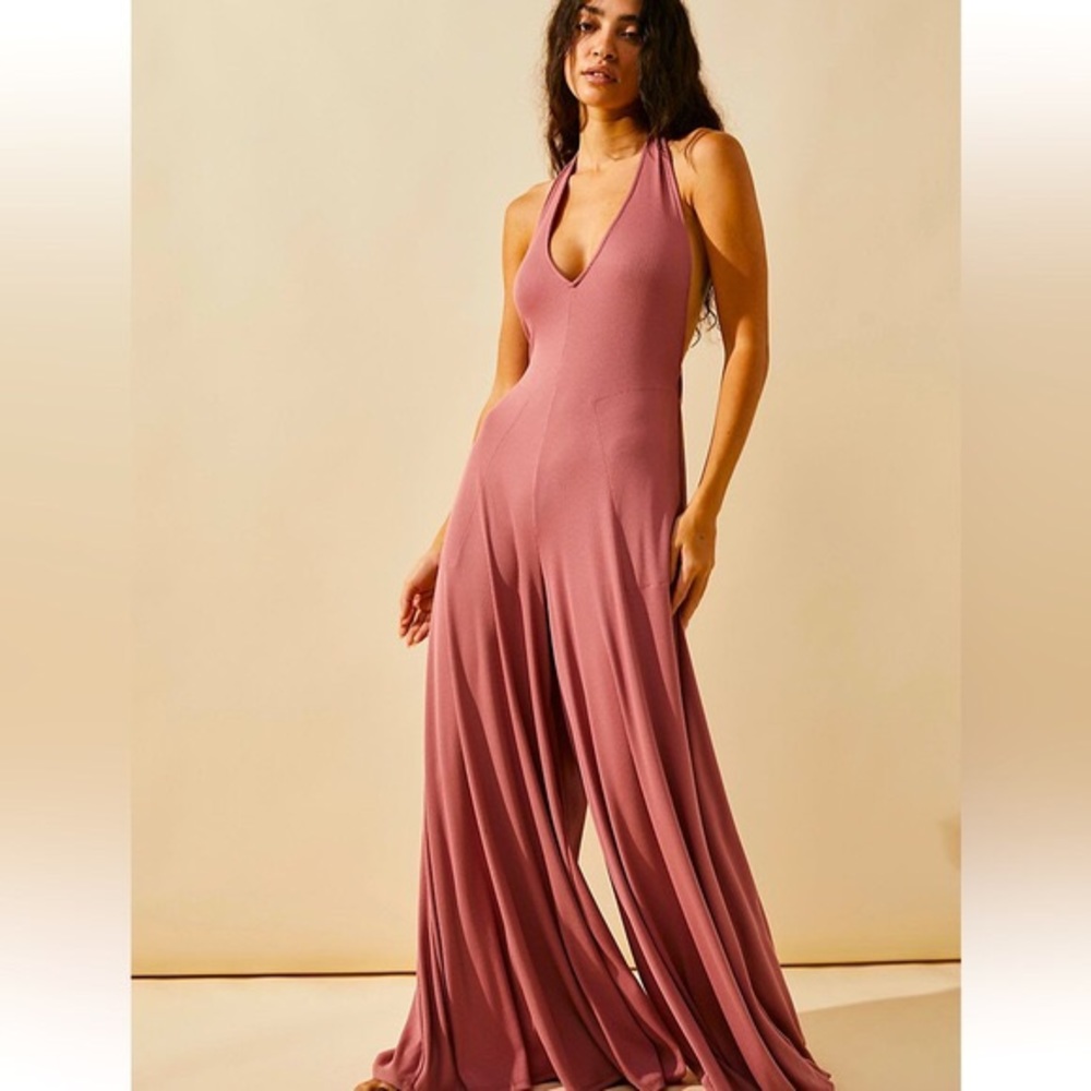 Free People Leigh One Piece in Rose (XS)